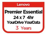 Lenovo Essential Service + YourDrive YourData + Premier Support Utvidet serviceavtale - deler og arbeid - 3 år - på stedet - 24x7 - responstid: 4 t - for ThinkSystem SR250 V2 7D7Q