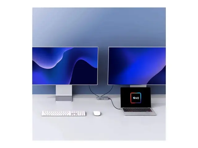HyperDrive - dokkingstasjon USB-C 2 x HDMI 1GbE