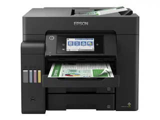 Epson EcoTank ET-5805 - Multifunksjonsskriver farge - ink-jet - ITS - A4/Legal (medie) - opp til 25 spm (trykking) - 550 ark - 33.6 kbps - USB, LAN, Wi-Fi(ac) - svart