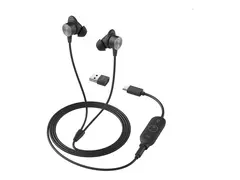 Logitech Zone Wired Earbuds - Hodesett - i &#248;ret kablet - 3,5 mm jakk - lydisolerende - grafitt - Certified for Microsoft Teams