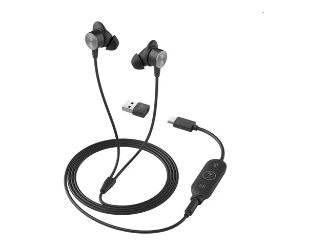Logitech Zone Wired Earbuds - Hodesett - i øret - kablet - 3,5 mm ...