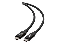 C2G 2.5ft (0.8m) USB-C Male to USB-C Male Cable (20V 5A) USB4 (40Gbps) - USB type C-kabel - 24 pin USB-C til 24 pin USB-C - 80 cm