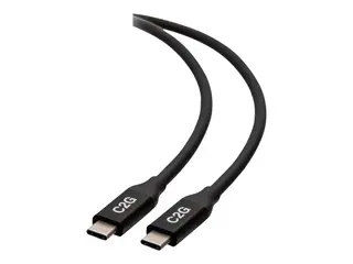 C2G 2.5ft (0.8m) USB-C Male to USB-C Male Cable (20V 5A) USB4 (40Gbps) - USB type C-kabel - USB-C til USB-C - 80 cm