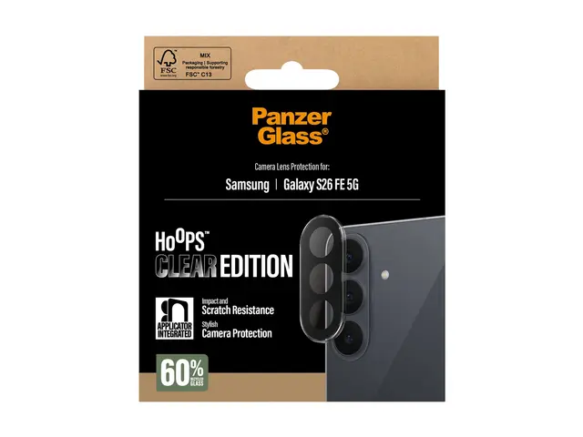 PanzerGlass Hoops - Linsebeskytter for mobiltelefon - gjennomsikti...