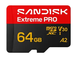 SanDisk Extreme PRO - Flashminnekort - 64 GB A2 / Video Class V30 / UHS-I U1 - microSDXC UHS-I
