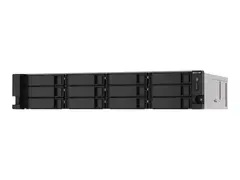 QNAP TS-1273AU-RP - NAS-server 12 brønner - kan monteres i rack - SATA 6Gb/s - RAID 0, 1, 5, 6, 10, JBOD, 5 hot spare, 6 hot spare, 10 hot spare - RAM 8 GB - Gigabit Ethernet / 2.5 Gigabit Ethernet - iSCSI støtte - 2U