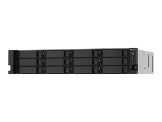 QNAP TS-1273AU-RP - NAS-server - 12 brønner kan monteres i rack - SATA 6Gb/s - RAID 0, 1, 5, 6, 10, JBOD, 5 hot spare, 6 hot spare, 10 hot spare - RAM 8 GB - Gigabit Ethernet / 2.5 Gigabit Ethernet - iSCSI støtte - 2U
