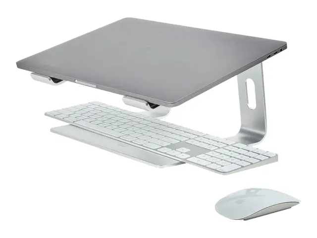StarTech.com Laptop Stand for Desk, 5kg/11lb, Aluminum, Silver, Er...