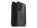 OtterBox React Folio Series - Lommebok for mobiltelefon svart krystall - for Samsung Galaxy S25 Ultra
