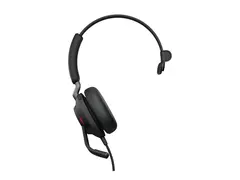Jabra Evolve2 40 SE UC Mono - Hodesett - on-ear kablet - USB-C - lydisolerende - Optimert for UC