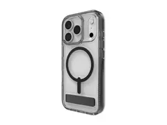Zagg Santa Cruz Snap - Baksidedeksel for mobiltelefon med stativ - MagSafe-samsvar - kullsort - for Apple iPhone 17 Pro
