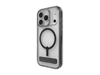 Zagg Santa Cruz Snap - Baksidedeksel for mobiltelefon med stativ - MagSafe-samsvar - kullsort - for Apple iPhone 17 Pro