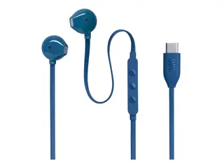 JBL TUNE 305C - Ørepropper med mikrofon - i øret kablet - USB-C - blå