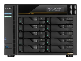 ASUSTOR AS6810T 10 Bay NAS AMD Ryzen Embedded V3C14 16GB ECC RAM DDR5 Dual US