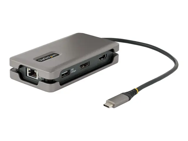 StarTech.com USB-C Multiport Adapter, 4K 60Hz HDMI/DP Video, 3-Por...