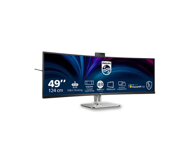 Philips 49B2U6900CH - 6000 Series LED-skjerm kurvet USB 49" (48.8"...
