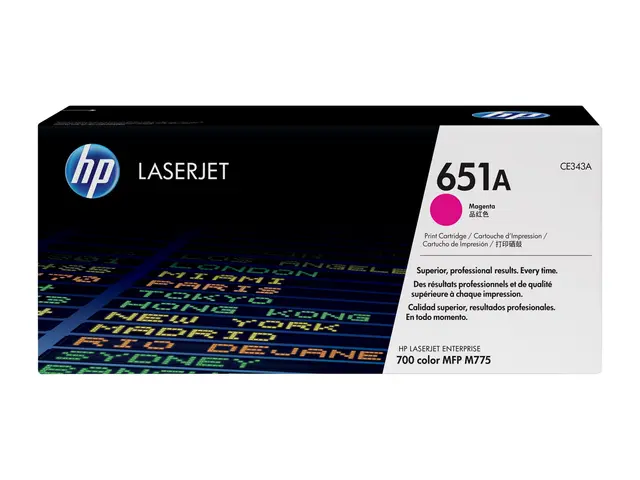 HP 651A - Magenta original LaserJet tonerpatron (CE343A) for Color...