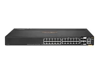 HPE Aruba 6200M 24G 4SFP+ TAA Switch Switch - Max. Stacking Distance 10 km - L3 - Styrt - 24 x 10/100/1000 + 4 x 1 Gigabit / 10 Gigabit SFP+ (opplink / stabling) - front og side til bakside - rackmonterbar - BTO - TAA-samsvar