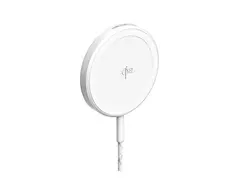 Unisynk - Tr&#229;dl&#248;s ladepute - Qi2 - 15 watt (magnetisk) hvit