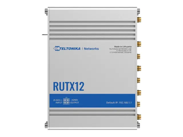 Teltonika RUTX12 - Trådløs ruter WWAN 5-port svitsj 1GbE, PPP, Mod...