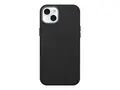 OtterBox Symmetry Series - Baksidedeksel for mobiltelefon MagSafe-samsvar - kaktusl&#230;r, polyuretan - noir aske (svart) - for Apple iPhone 15 Plus