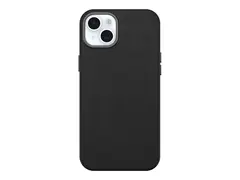 OtterBox Symmetry Series - Baksidedeksel for mobiltelefon MagSafe-samsvar - kaktusl&#230;r, polyuretan - noir aske (svart) - for Apple iPhone 15 Plus