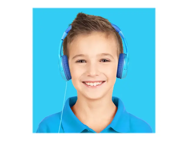 Celly KidsBeat - Hodetelefoner on-ear kablet 3,5 mm jakk blå