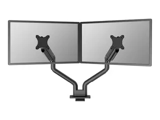 Neomounts DS70S-950BL2 - Monteringssett (2 monteringsarmer) full bevegelse - for 2 skjermer - aluminium - svart - skjermstørrelse: 17"-35" - skrivebordsmonterbar