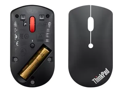 Lenovo ThinkPad Silent - Mus høyre- og venstrehåndet blå optisk 3 ...
