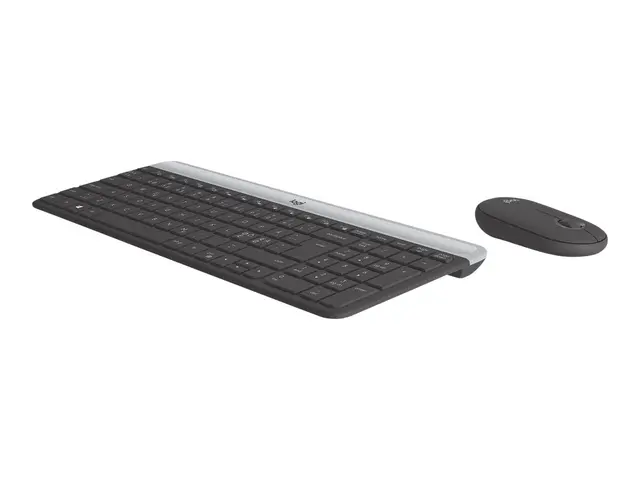 Logitech Slim Wireless Combo MK470 - Tastatur- og mussett - trådlø...