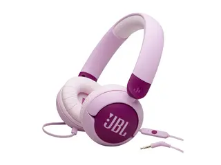 JBL Junior 320 - Hodetelefoner med mikrofon full størrelse - kablet - 3,5 mm jakk - lydisolerende - purpur