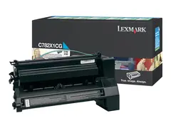 Lexmark - Ekstra høy ytelse - cyan original - tonerpatron LCCP, LRP - for Lexmark C782dn, C782dtn, C782n, X782e, X782e MFP, X782e Page Plus Solution