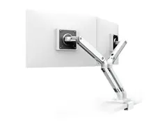 Ergotron MXV - Monteringssett (C-klemme, dobbeltartikuleringsarm) for 2 skjermer - st&#229;l - hvit - skjermst&#248;rrelse: inntil 24&quot; - skrivebordsmonterbar