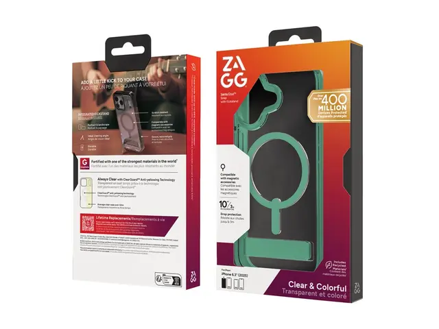 Zagg Santa Cruz Snap - Baksidedeksel for mobiltelefon med stativ M...