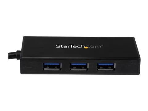 StarTech.com USB 3.0 Hub with Gigabit Ethernet Adapter 3 Port - NIC - USB Network / LAN Adapter - Windows &amp; Mac Compatible (ST3300GU3B) - hub - 3 porter