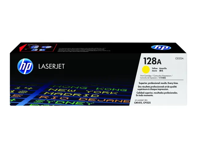 HP 128A - Gul - original - LaserJet - tonerpatron (CE322A) - for C...