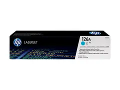 HP 126A - Cyan - original - LaserJet - tonerpatron (CE311A) for Color LaserJet Pro CP1025; LaserJet Pro MFP M175; TopShot LaserJet Pro M275