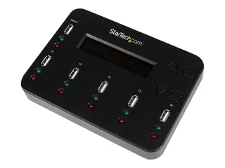 StarTech Standalone 1:5 USB Flash Drive Duplicator and Eraser Flash Drive (USB 3.0/2.0/1.1) Copier - 2 Duplication Modes (USBDUP15) - USB-stasjonsduplikator - 5 brønner