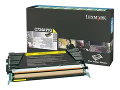 Lexmark - Gul - original - tonerpatron LCCP, LRP for Lexmark C734, C736, X734, X736, X738