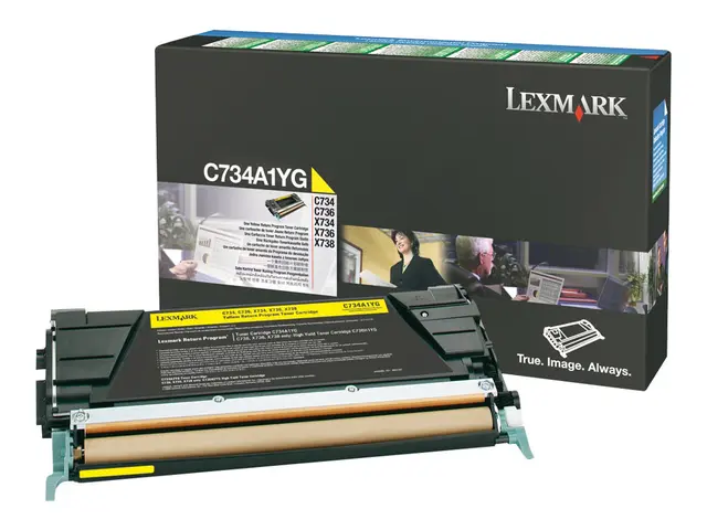 Lexmark - Gul - original - tonerpatron LCCP, LRP - for Lexmark C73...