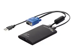 StarTech.com Crash Cart Adapter - 1920 x 1200 Portable Laptop USB 2.0 to KVM Console (NOTECONS01) - KVM-svitsj - 1 x KVM port(s) - 1 lokalbruker - stasjon&#230;r