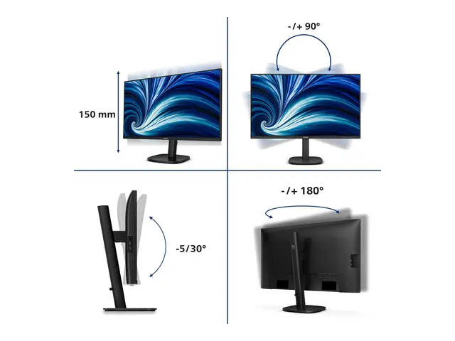 Philips 27B2N3500J - 3000 Series LED-skjerm 27" 2560 x 1440 QHD @ ...