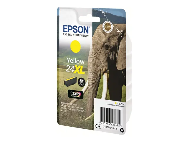 Epson 24XL - 8.7 ml - XL - gul - original - blekkpatron - for Expr...