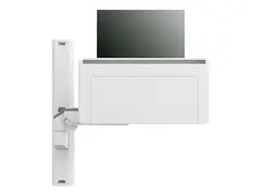 Ergotron CareFit Combo System with Worksurface monteringssett modulær - for LCD-skjerm / tastatur - hvit