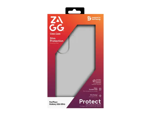 Zagg Clear Protect - Baksidedeksel for mobiltelefon termoplast-pol...