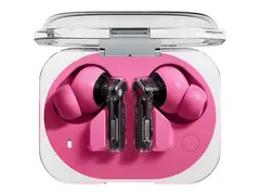 Nothing Ear (3a) - True wireless-hodetelefoner med mikrofon i øret - Bluetooth - aktiv støydemping - rosa