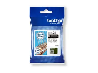 Brother LC421BK - Svart - original - blekkpatron for Brother DCP-J1140DW, DCP-J1800DW, MFC-J1010DW, MFC-J1012DW