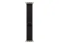 Apple - Sl&#248;yfe for smart armb&#229;ndsur 49 mm, naturlig titanfinish - M/L-st&#248;rrelse - svart/trekull - for Watch Herm&#232;s Series 9, SE 3, Series 10, Series 11, Series 8, Series 9, Ultra 2, Ultra 3