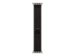 Apple - Sløyfe for smart armbåndsur - 49 mm, naturlig titanfinish M/L-størrelse - svart/trekull - for Watch Hermès Series 9, SE 3, Series 10, Series 11, Series 8, Series 9, Ultra 2, Ultra 3