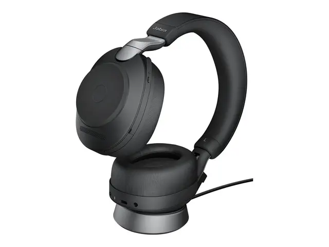 Jabra Evolve2 85 UC Stereo - Hodesett - full størrelse - Bluetooth...
